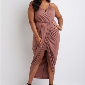 Plus size wrap maxi dress. Never worn.